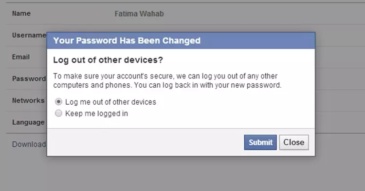 كيف تسجل خروج من حساب فيس بوك مفتوح على جهاز آخر
