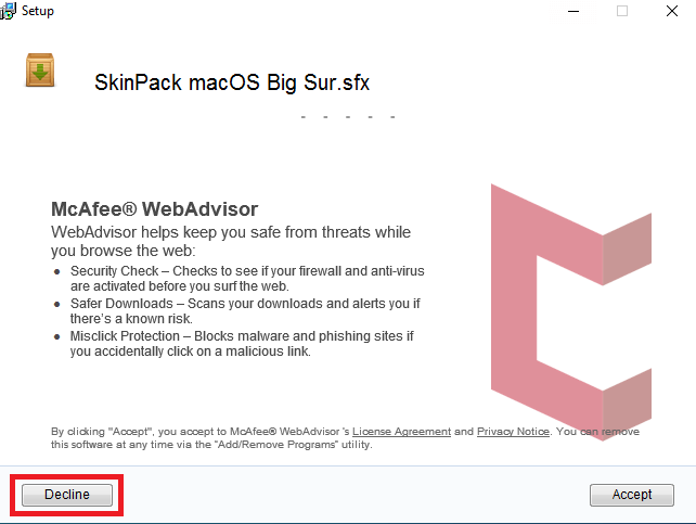 تثبيت برنامج Skinpack 2