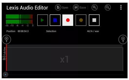 تطبيق Lexis Audio Editor تطبيقات إزالة الصوت من الفيديو