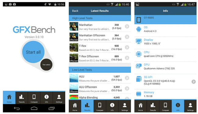 تطبيق GFXBench Android Benchmark