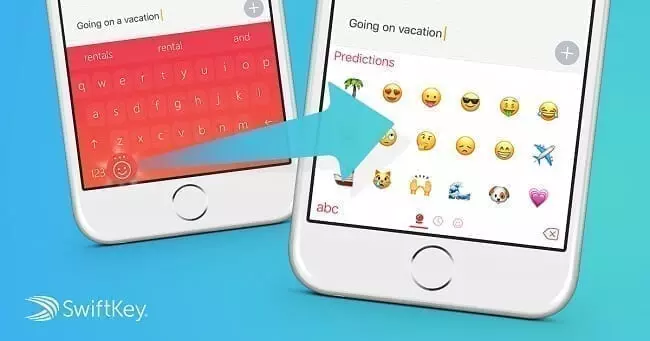 تطبيق Swift Keyboard emoji