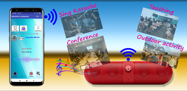 تطبيق Bluetooth Loudspeaker تطبيقات تحويل هاتف الأندرويد إلى ميكروفون
