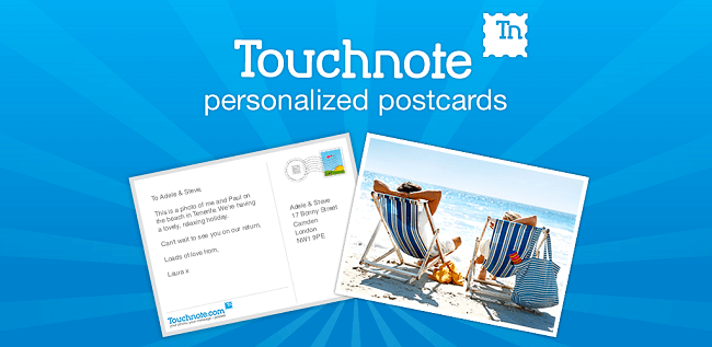 تطبيق Touchnote Cards