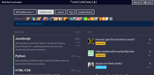 موقع freeCodeCamp مواقع مفيدة للمبرمجين