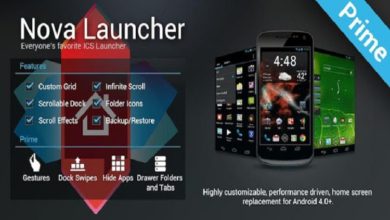 تطبيق Nova Launcher Prime افضل لانشر لتغيير شكل الهاتف