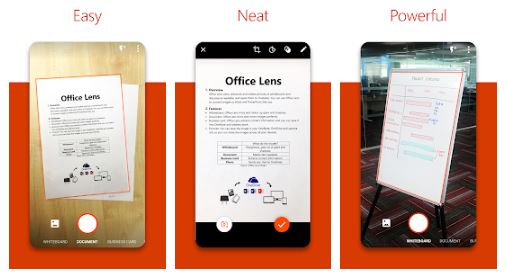 تطبيق Office Lens