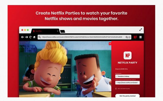 إضافة Netflix Party