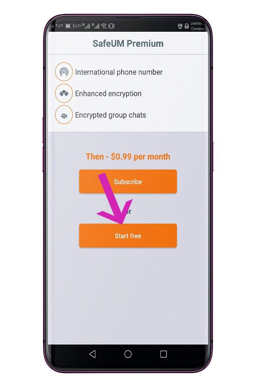 تطبيق Secure messenger SafeUM 2