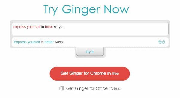 أداة Ginger Grammar Checker