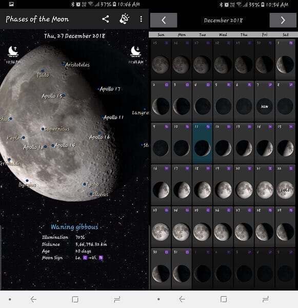 تطبيق Phases of the Moon
