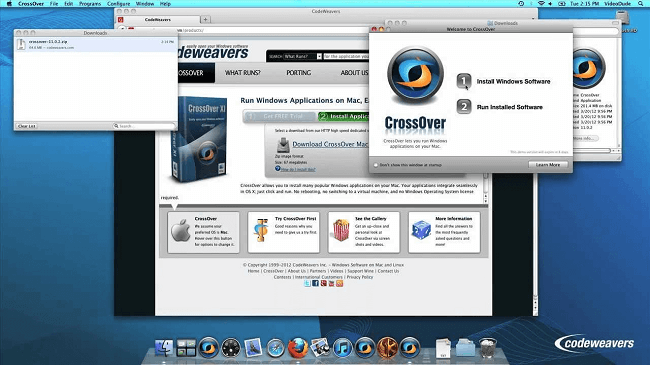 استخدام برنامج CrossOver Mac