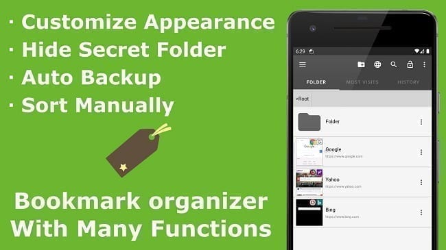 تطبيق Bookmark Folder