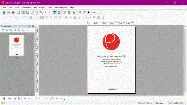برنامج Ashampoo PDF