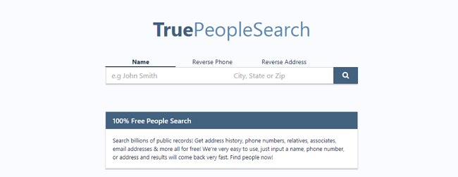 موقع TruePeopleSearch