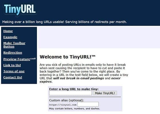 موقع TinyURL