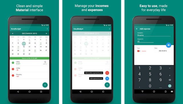 تطبيق EasyBudget تطبيقات تساعدك على إدارة أموالك بذكاء
