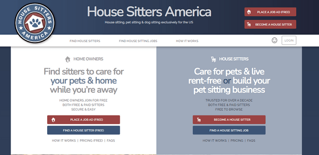 موقع House Sitters America