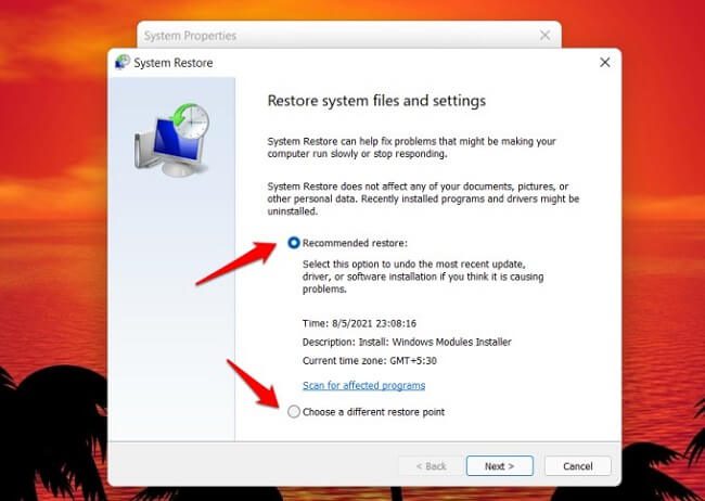 توقف قائمة ابدأ عن العمل في Windows 11 2