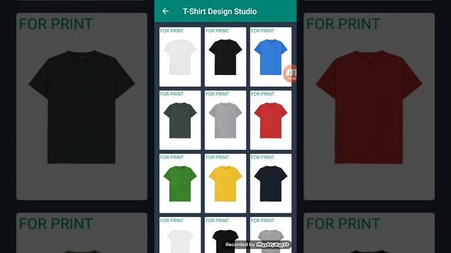 تطبيق T-Shirt Design Studio