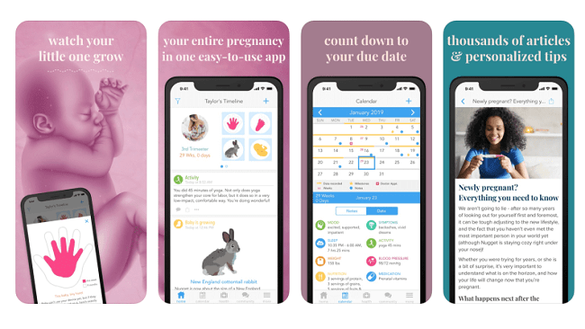 تطبيق Ovia Pregnancy Tracker