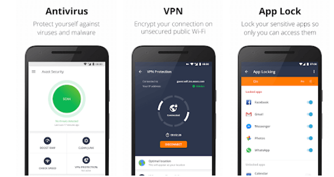 تطبيق Avast Mobile Security