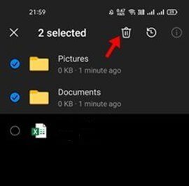 استعادة الملفات المحذوفة من OneDrive 1