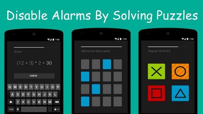 تطبيق Puzzle Alarm Clock