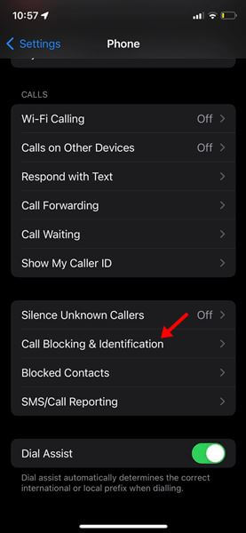 خطوات تمكين Truecaller على iPhone