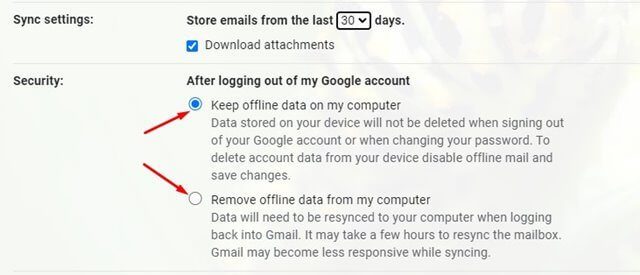 تصفح رسائل البريد الإلكتروني Gmail بدون انترنت 5