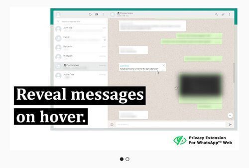 إضافة Privacy Extension مستخدمي WhatsApp على جهاز الكمبيوتر