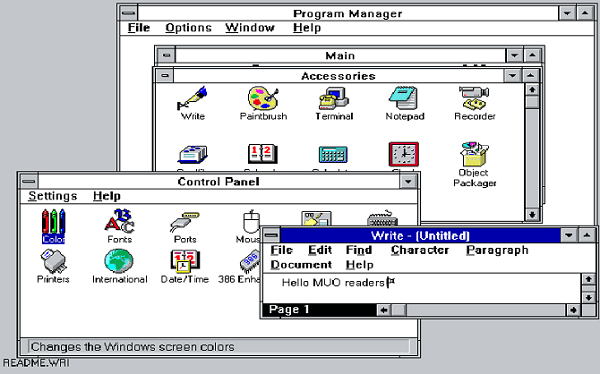 نظام التشغيل Windows 3.1