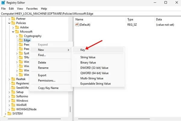 منع تثبيت الإضافات في متصفح Microsoft Edge 1