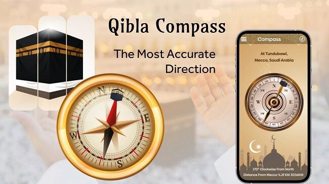 تطبيق Qibla Compass-Find Direction