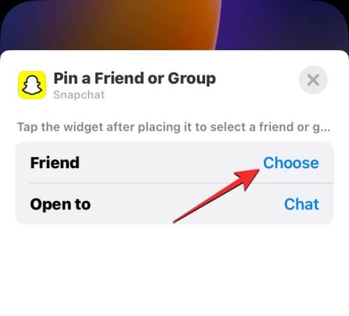 إضافة Widget خاص بتطبيق Snapchat 12