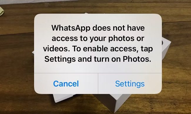فشل تنزيل الصور والفيديوهات في تطبيق WhatsApp؟