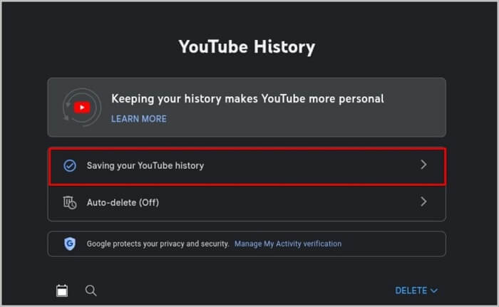 إيقاف سجل البحث والمشاهدة مؤقتًا في YouTube عبر الحاسوب