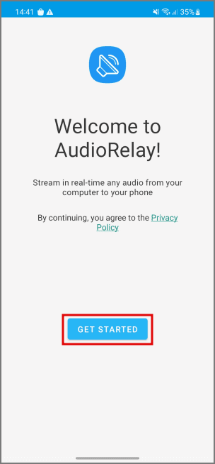إعداد برنامج AudioRelay في هاتف الأندرويد ( لاسلكيًا )