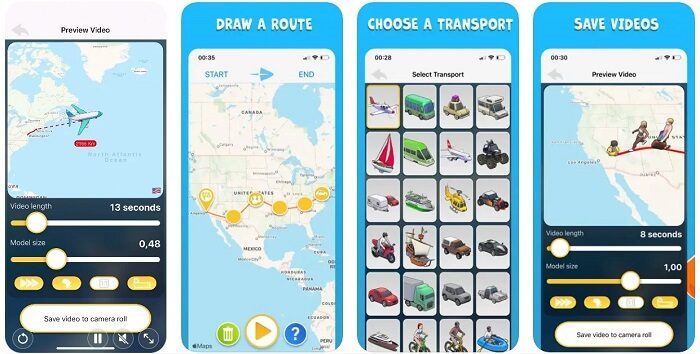 انشاء خرائط سفر متحركة بطريقة جميلة عبر هذه التطبيقات